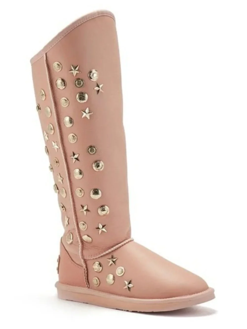 Australia Luxe Collective Angel Tall Rose Sheepskin Boots Womens 7 NWOB